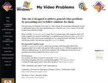 Tablet Screenshot of myvideoproblems.com